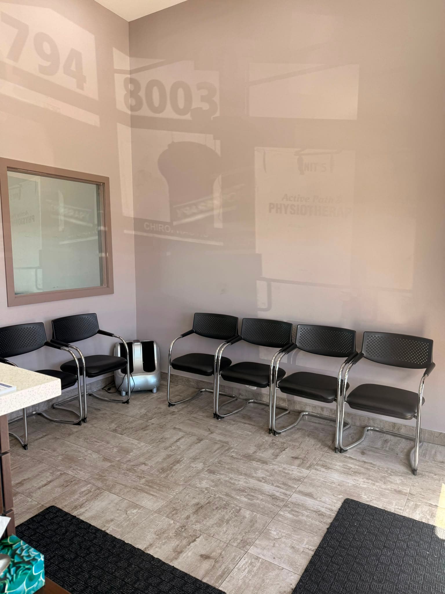 The waiting area at Active Path Physiotherapy
